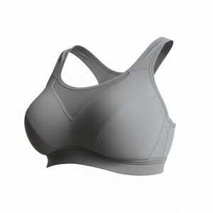 Playtex Secrets Wireless Support Bra Gray Full Coverage 4-Way TruSupport - NWT